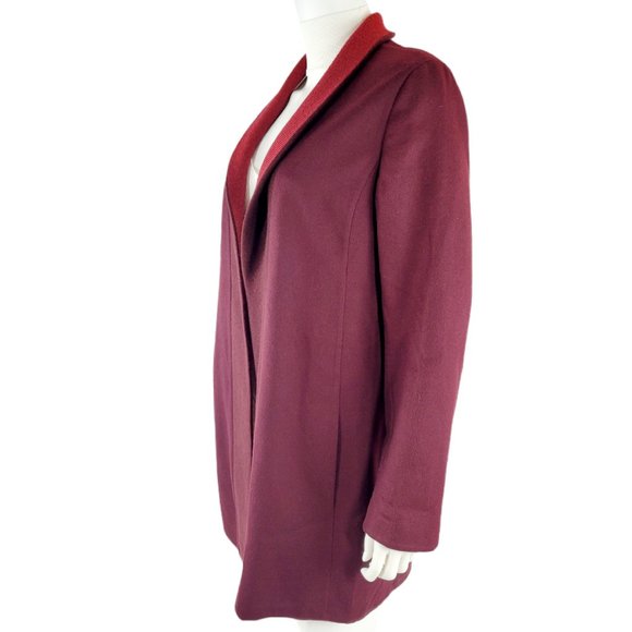 NWT Akris Red Reversible Open Cardigan - Picture 4 of 9